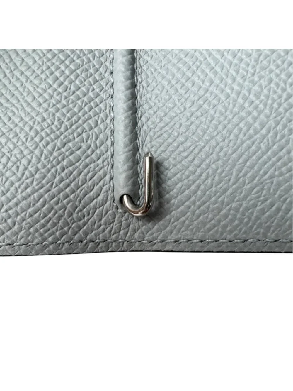 Hermes Agenda GM Notebook Cover Silver Epsom